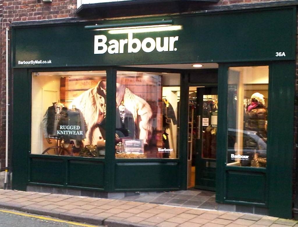 barbour shop